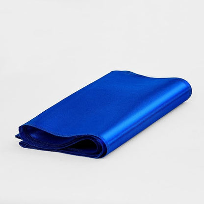 4-Pack Royal Blue Satin Table Runner 12 x 108 Inch Long Bright and Smooth Silk - Image 8