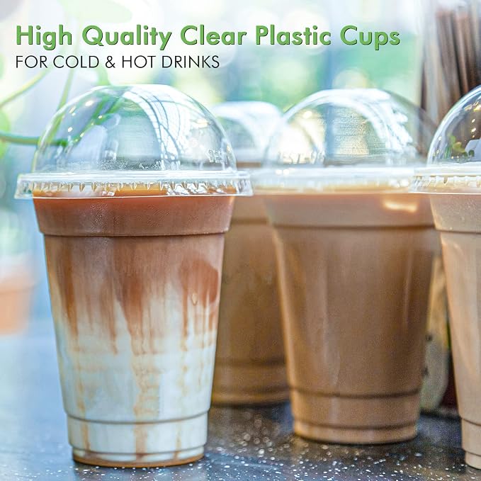 FOCUSLINE 200 PACK 16oz Clear Plastic Cups - Image 7