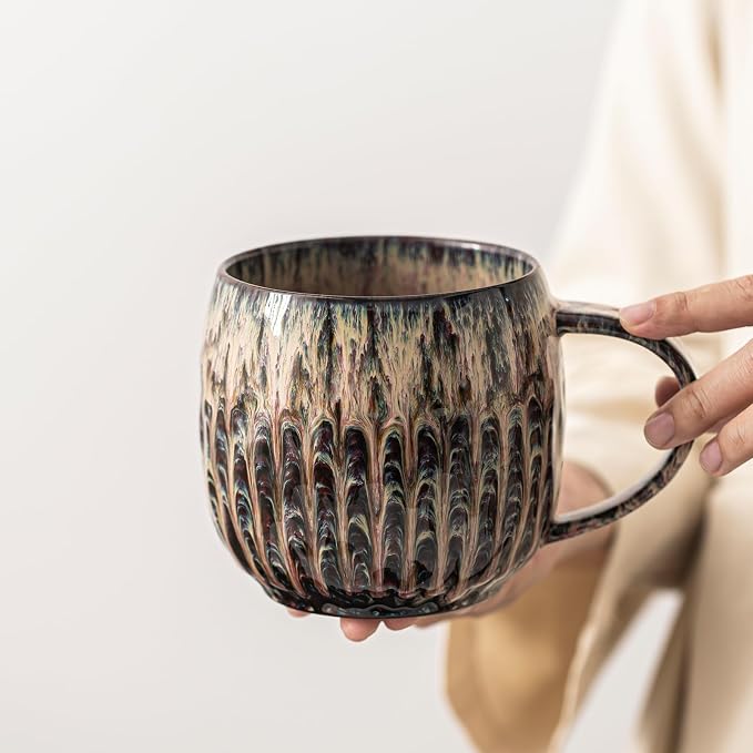 Large Ceramic Coffee Mug - 20oz Big Tea Cup by LPYLXINGYAN