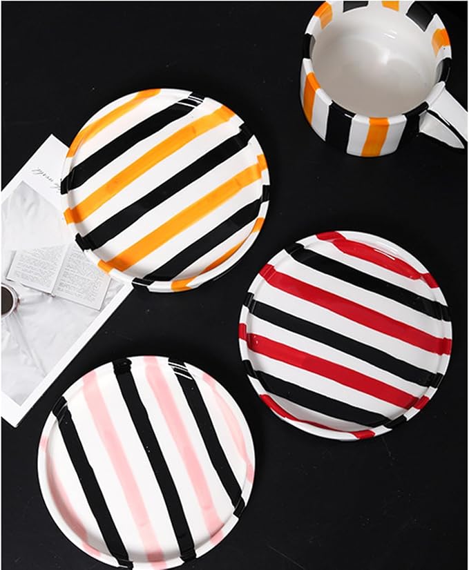 Espresso Cups Ceramic Coffee Mug Series European Striped Dot Coffee Cup And - Image 5