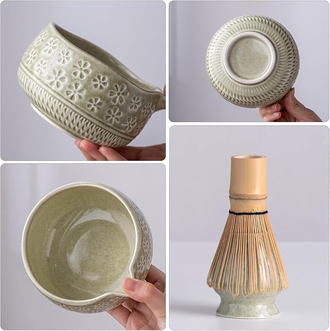 Buucup Matcha Whisk Set, Ceramic Matcha Kit Set - Image 4