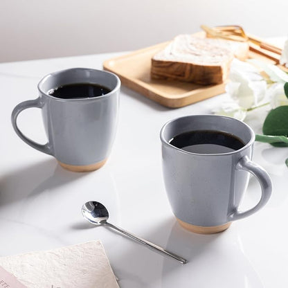 AmorArc 12oz Coffee Mugs set of 4, Stoneware Coffee Mugs - Image 6