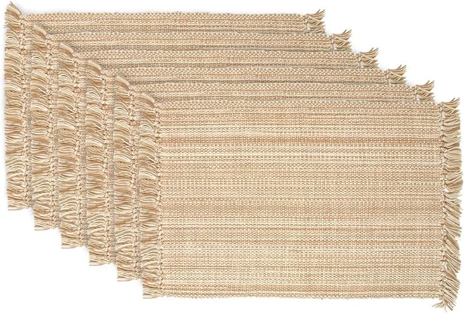 DII Variegated Tabletop Collection, Placemat Set3x19, 6 Piece by DII