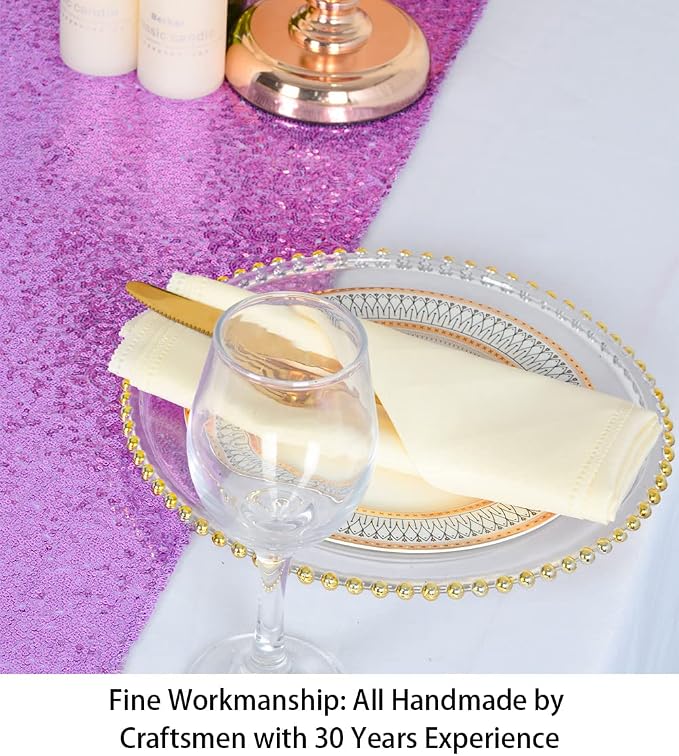 ShiDianYi Lavender Table Cover 12x72 - Image 4