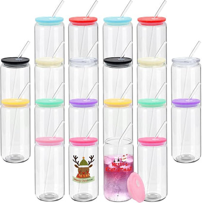 20 Pack Drinking Glass Cups by Coloryourlife