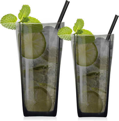 Top-spring 12+20 Oz Reusable Plastic Water Tumbler 12pcs Grey BPA Free | - Image 2