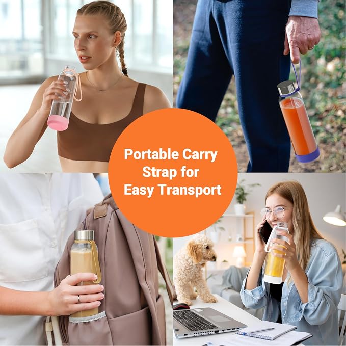 Sursip 18 oz Glass Water Bottles - Image 7