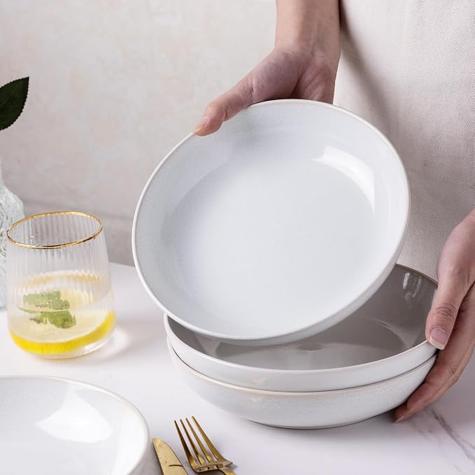 AmorArc 8.5'' Large Ceramic Pasta Bowls, 36oz Stoneware Pasta Serving Bowls Set - Image 5
