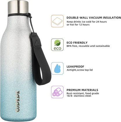 BJPKPK 18oz Insulated Water Bottle, Stainless Steel Bottle - Image 2