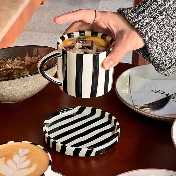 8 Oz Ceramic Coffee Mug Espresso Cups - Image 3