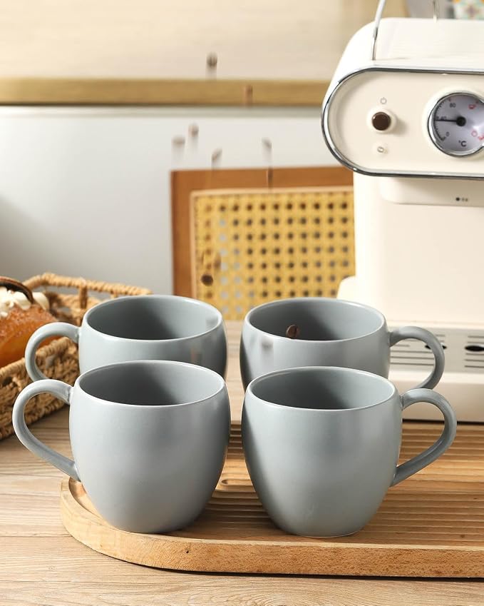Coffee Mugs Set of 4, 16 oz Ceramic Coffee Cups - Image 5