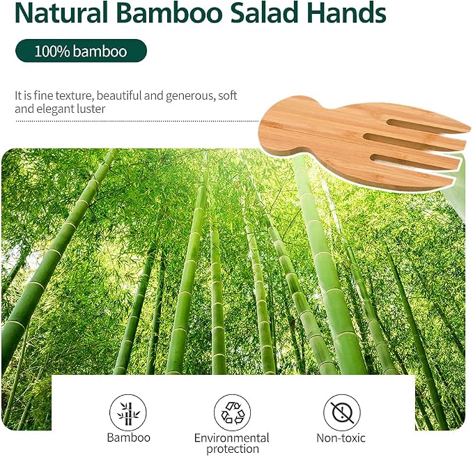 Bamboo Salad Hands, Fruit on Your Kitchen - Image 2