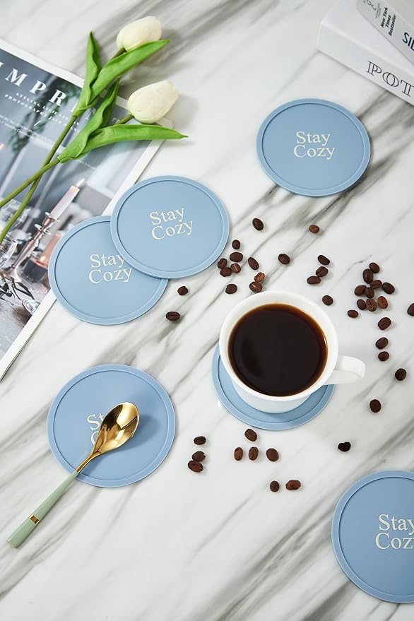 Silicone Coasters Set of 10, Premium Drink Coaster - Image 6
