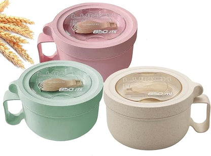 Rarapop 3 Pack Microwave Soup Bowl Containers by Rarapop