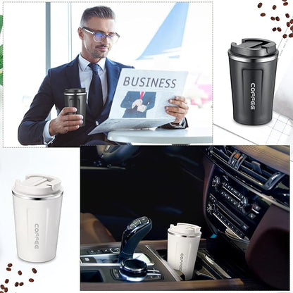 Sieral 4 Pcs 13 oz Travel Coffee Mug Insulated Reusable Coffee Cups - Image 7