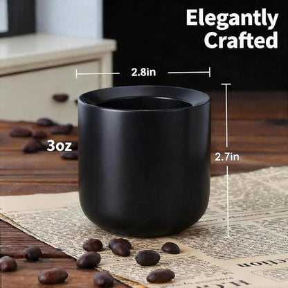 Espresso Cups Set of 2-3oz Demitasse Mugs Modern Thick Walled Durable Ceramic - Image 4