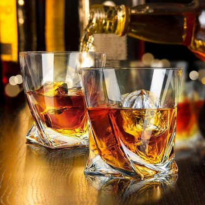 KITNATS Old Fashioned Whiskey Glasses 10 OZ Rocks Glasses Set of 4, Gift Box - Image 5