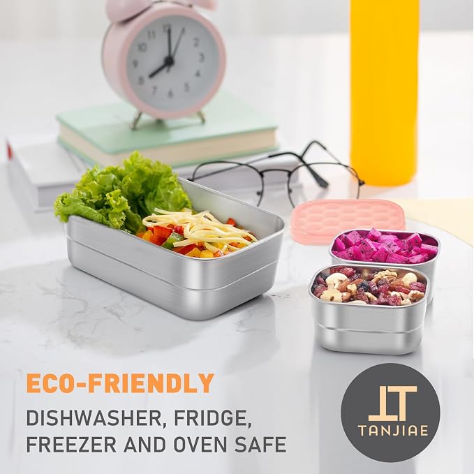 Small Stainless Steel Lunch Containers - Image 4