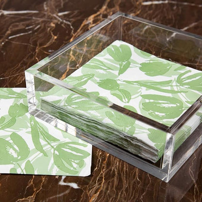 Acrylic Luncheon Napkin Holder, Decorative Napkin Tray by IEEK