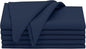 Ruvanti Cloth Napkins Set of 6, 18x18 Inches, 100% Cotton, Washable, Soft & Absorbent, Perfect for Wedding, Christmas, ‎Thanksgiving Dinners - Pageant Blue