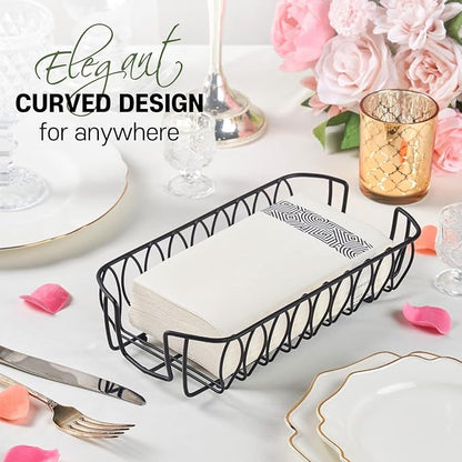Guest Hand Towel Holder Tray for Bathroom Countertop, Powder Room & Vanity Use - Image 7