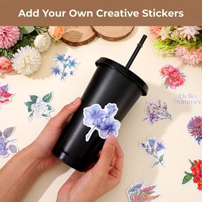 30 Pack Plastic Tumblers with Lids and Straw, Reusable Black Tumblers Bulk - Image 7
