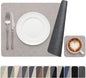 Vinyl Placemats Set of 4, Dual Sided Place Mats by Banchif