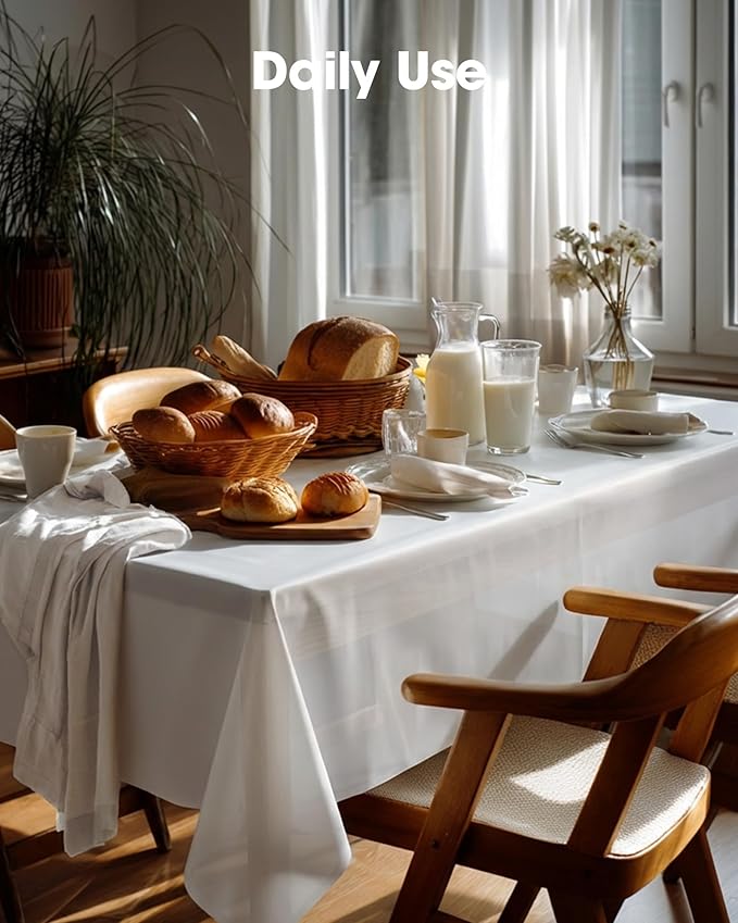 Pureegg Plastic Table Cloth Disposable 12 Pack, 54 x 108 Inch Table Cloths - Image 8