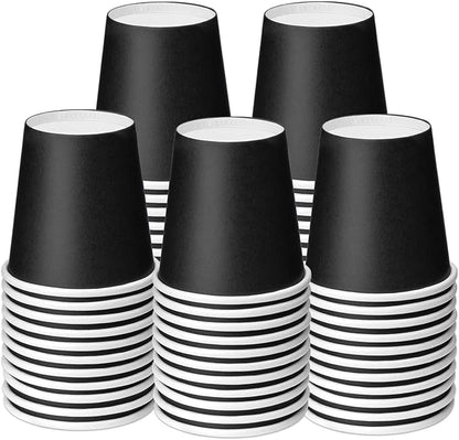 50 Packs Disposable Mouthwash Cups, 3 oz Bathroom Paper Cups | Espresso by Huaiid