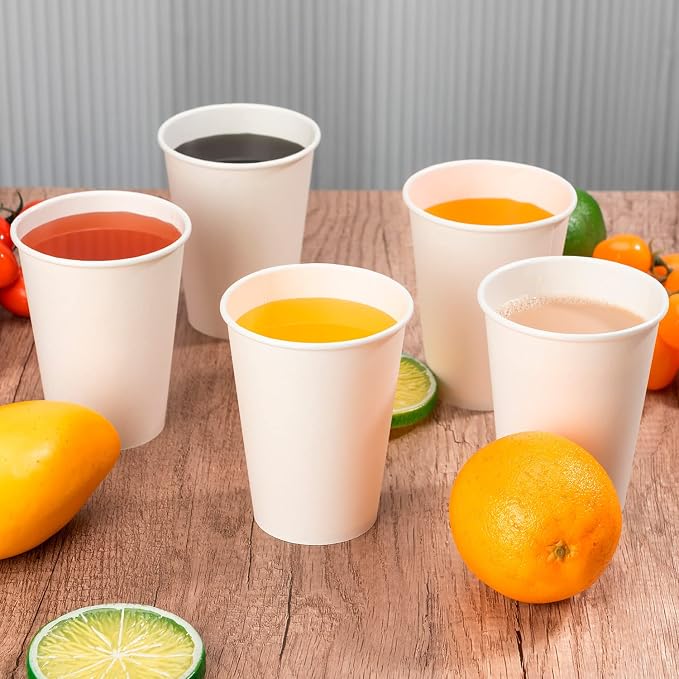 METAPRINT 12 oz Disposable Paper Coffee Cups, Thickened Design - Image 5