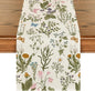 Artoid Mode Wildflowers Floral Spring Table Runner, Butterfly Seasonal Summer by ArtoidMode