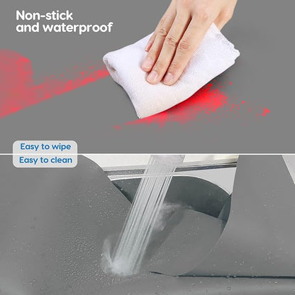 AECHY Extra Large Silicone Mat 35.3"x23.5"x0.08", Multipurpose Silicone Mat Thick Heat Resistant Mat Shipped Rolled Up Kitchen Counter Mat Waterproof Silicone Mats for Kitchen Counter Dark Gray