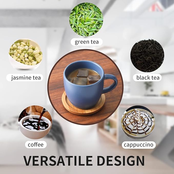 Hasense Espresso Cups and Saucers Set of 6, Demitasse Cups - Image 5