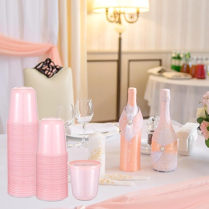 Ziliny 50pcs Disposable Stemless Glasses 12oz Crystal Plastic Wine Glasses - Image 5
