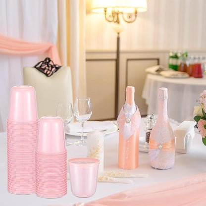 Ziliny 50pcs Disposable Stemless Glasses 12oz Crystal Plastic Wine Glasses - Image 5