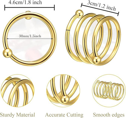Set of 100 Napkin Rings Metal Gold Round Napkin Ring, Spring Napkin Rings Bulk Dinner Banquet Serviette Decor, Dinning Table Setting for Thanksgiving Christmas Halloween Holiday Wedding Party