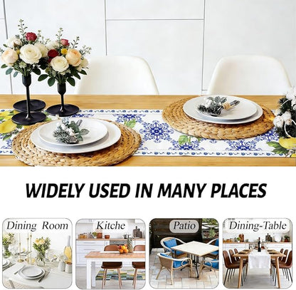 Italy Blue Tiles Runner Decorative, Housewarming Gifts - Image 5