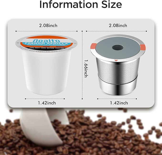 Reusable k Cup Coffee Filters, Universal stainless steel Refillable k Cups - Image 8