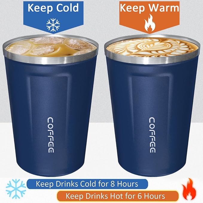 4 Pack Travel Coffee Mug 17oz Insulated Coffee Cup - Image 5