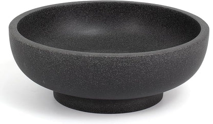 Decorative Resin Bowl, Large Fruit Bowl, Artificial Stone Black | Perfect by YMXYJM