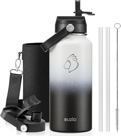 BUZIO Insulated Stainless Steel Water Bottle 32 oz by BUZIO