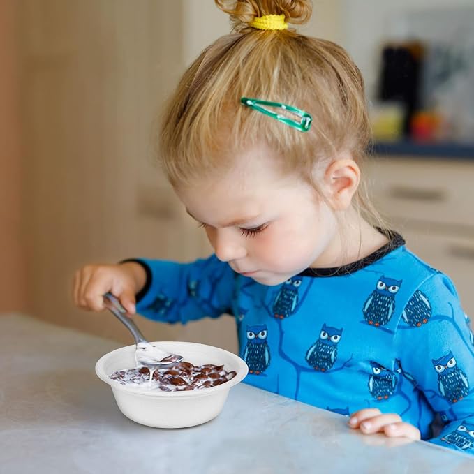 10 oz Paper Bowls Disposable Heavy Duty, 200 Pack, Microwavable Safe - Image 3