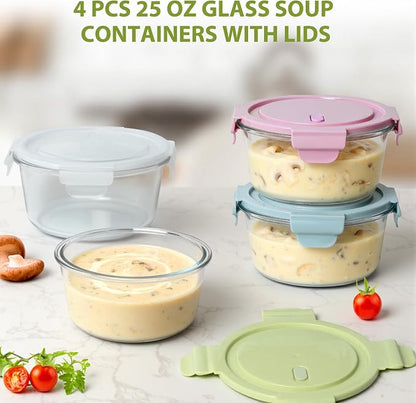 25oz Glass Meal Prep Containers - Image 6