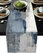 White Gray Table Runners Modern Art Farmhouse Linen Table Runners Dresser by AILUER