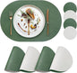 Faux Leather Placemats Set of 4 by yuuzue