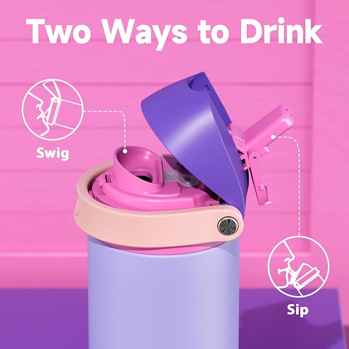 24 oz Insulated Water Bottle for Women: Meoky Stainless Steel Metal Water Bottle - Image 2