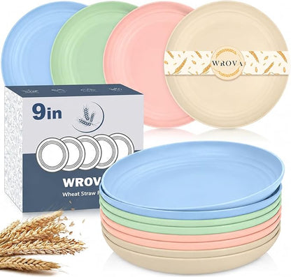Premium Wheat Straw Plates by WROVA