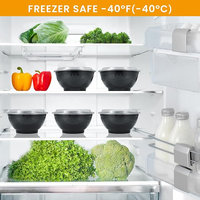 Kitch’nMore 36oz Extra-Thick Meal Prep Bowls - Image 7