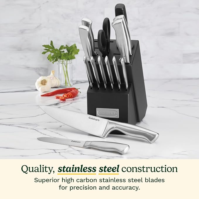Cuisinart 15-Piece Stainless Steel Hollow Handle Block Set, C77SS-15PK - Image 2