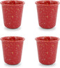 Handleless Speckled Ceramic Coffee Cups, 10 oz, Cappuccino, Microwave & by Krokori